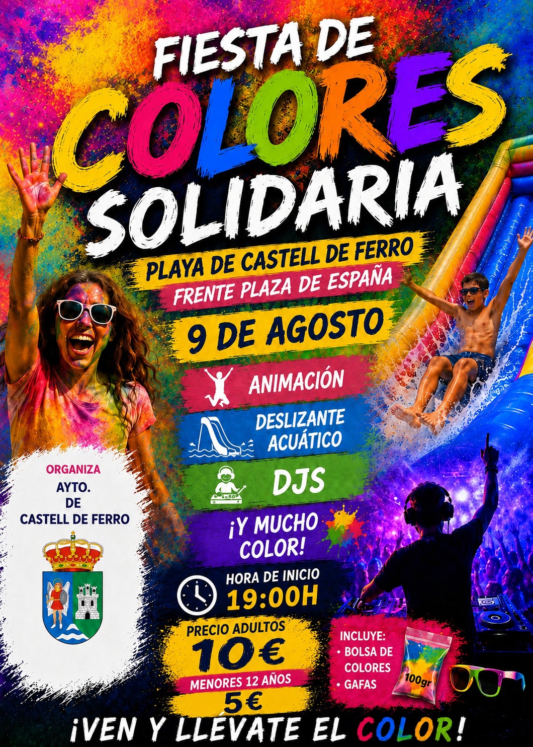 FIESTA DE COLORES SOLIDARIA - CASTELL DE FERRO